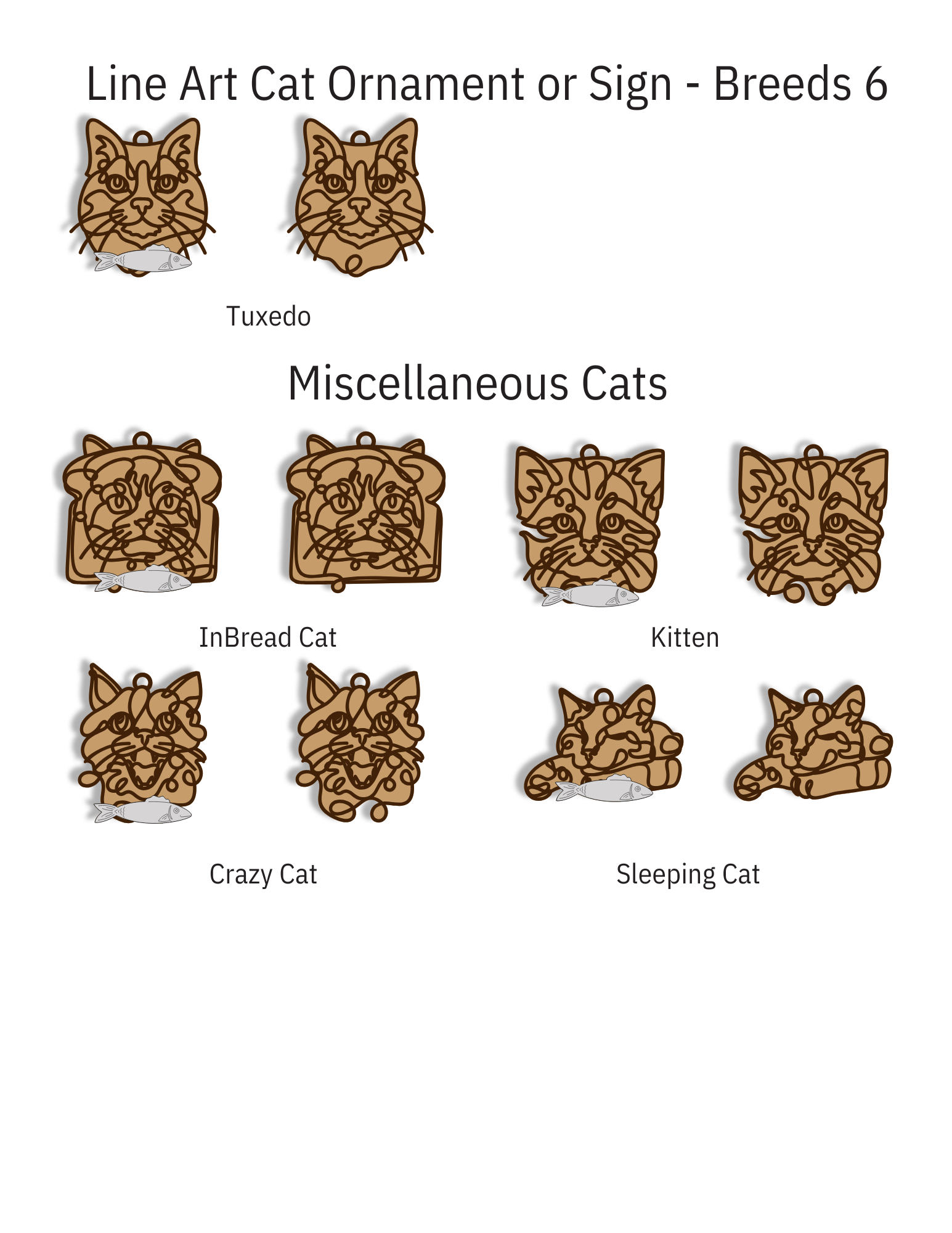Cat Breed Ornament