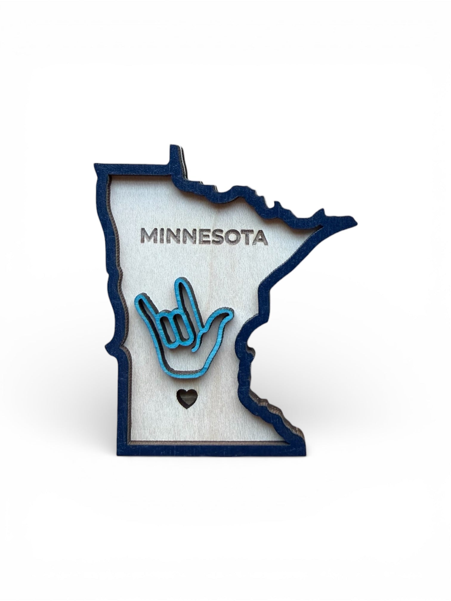 Minnesota ASL "I Love You" Magnet