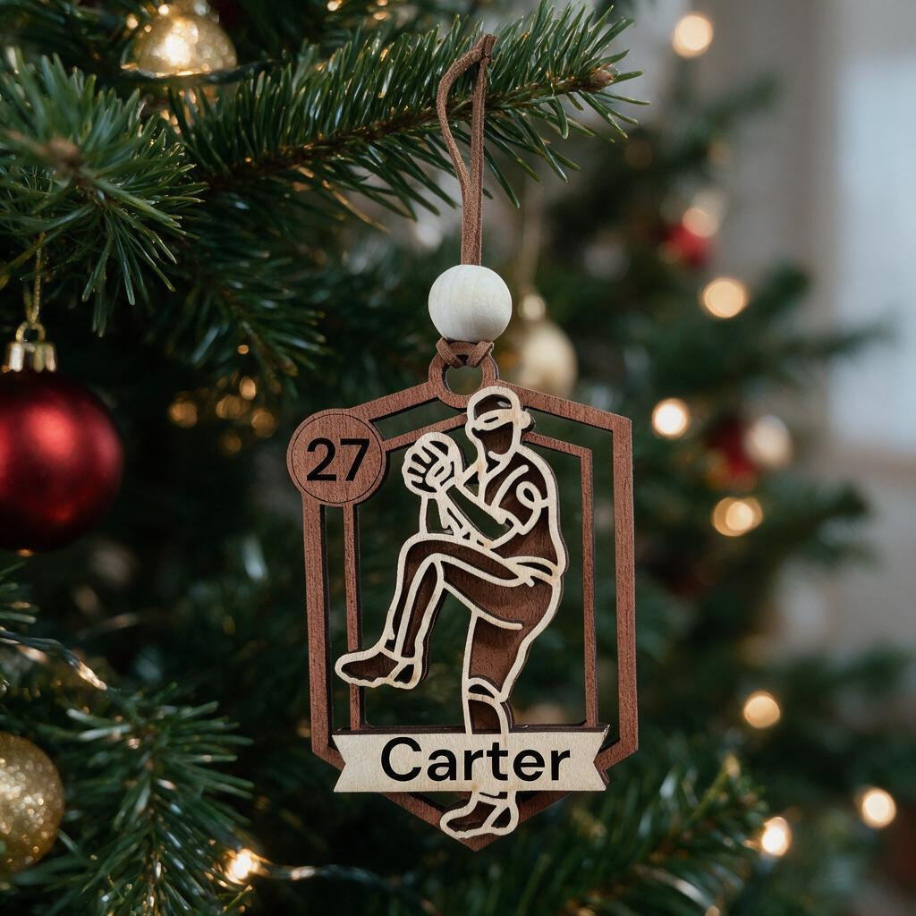 Personalized Baseball Ornament