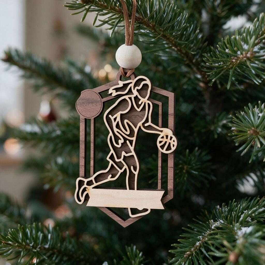 Personalized Basketball Player Ornament