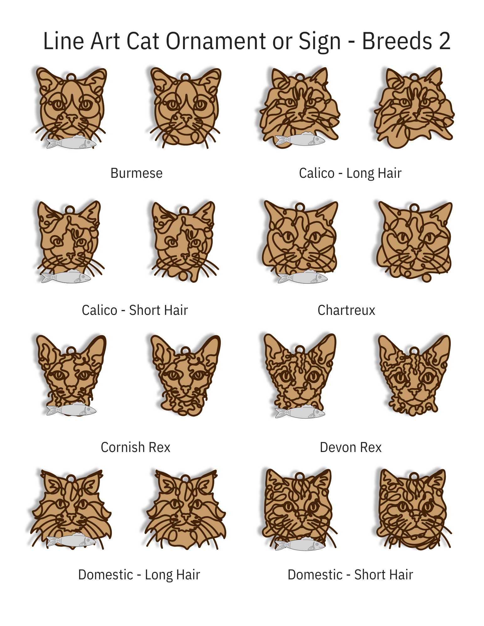 Cat Breed Ornament