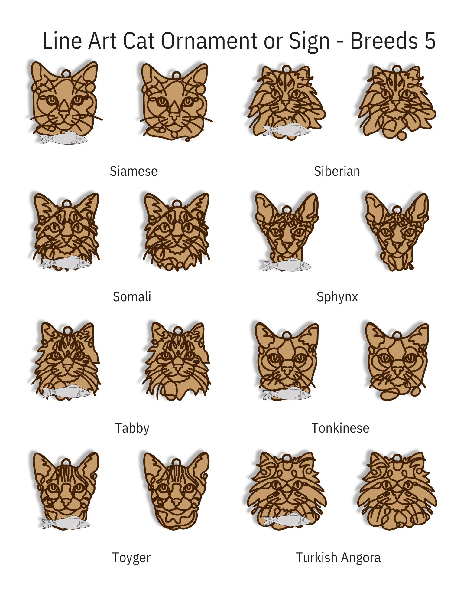 Cat Breed Ornament