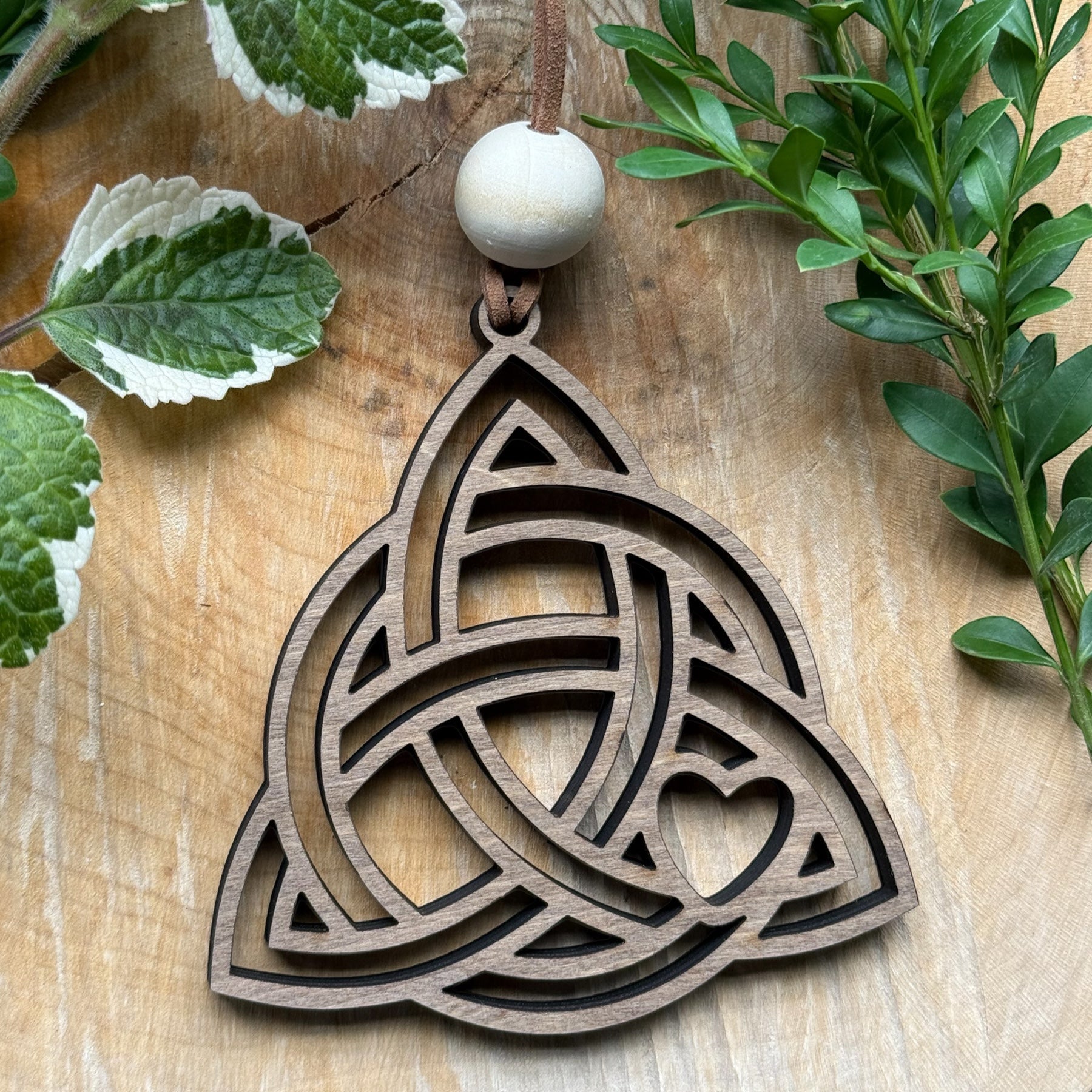 Celtic Knot Wood Ornament