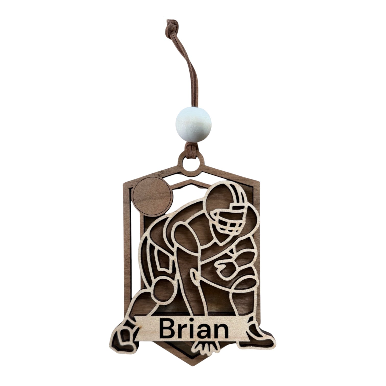 Personalized Football Player Ornament