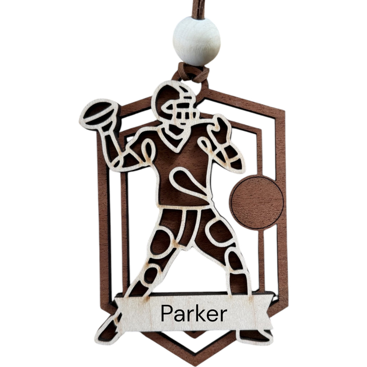 Personalized Football Player Ornament