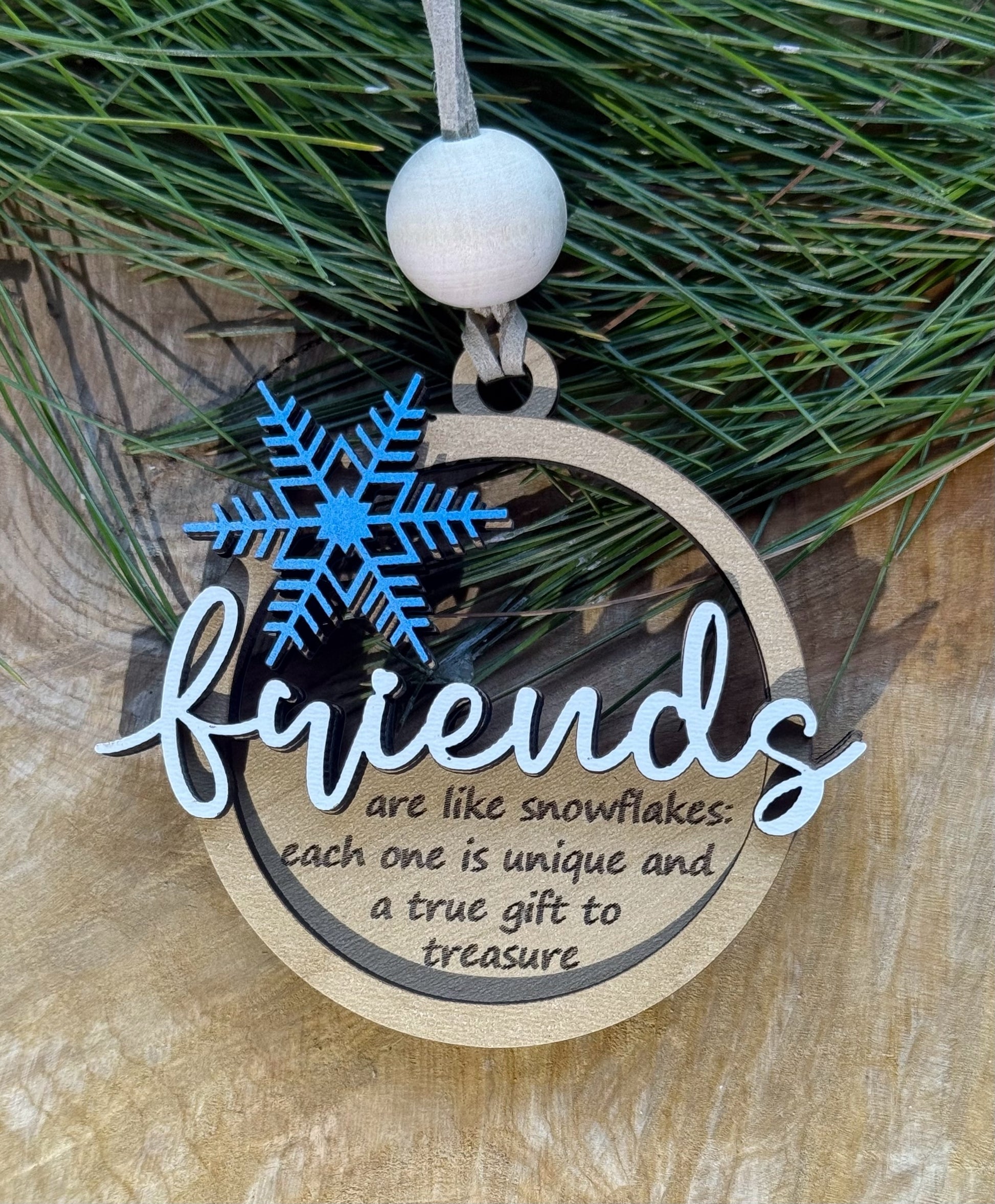 Friends are Like Snowflakes Ornament