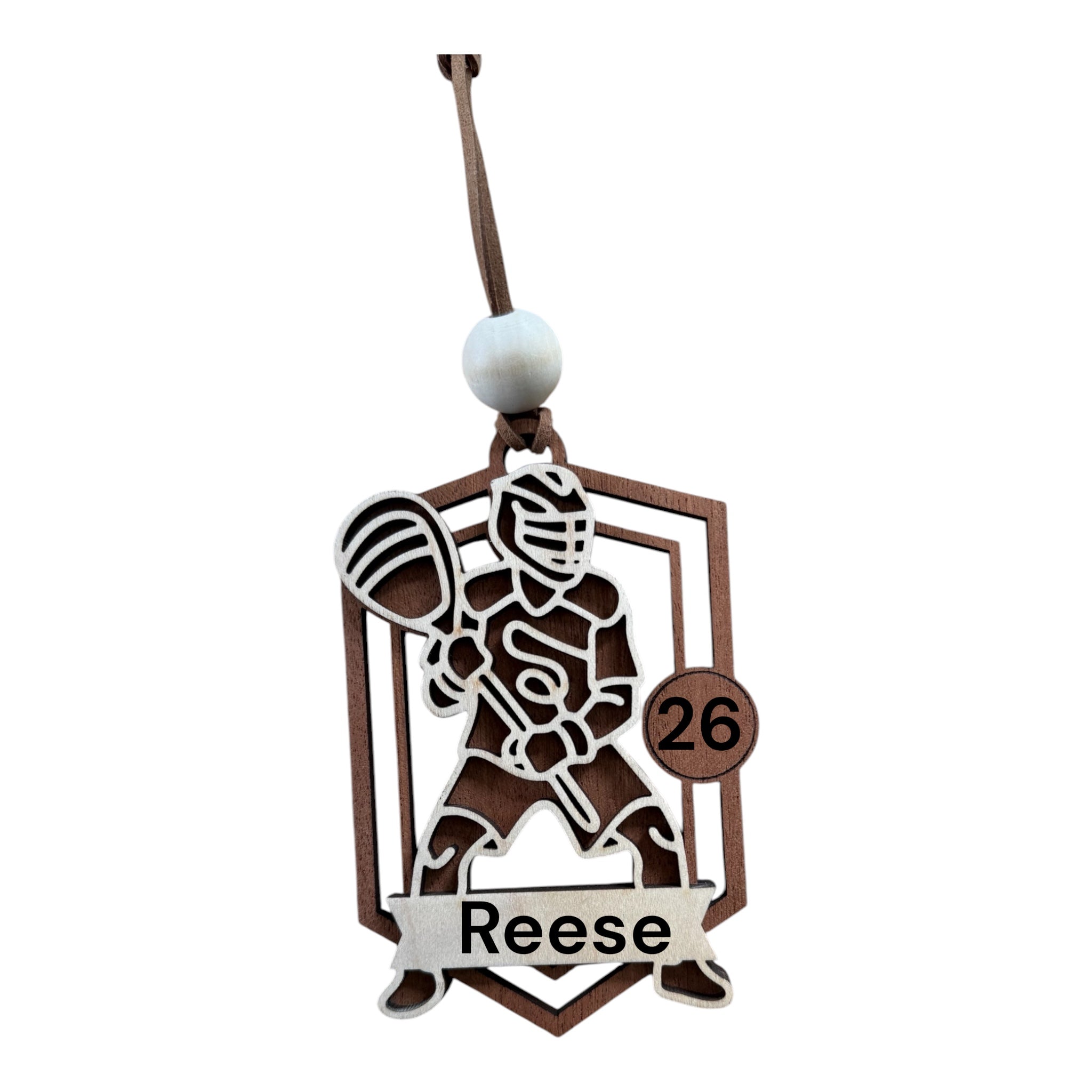 Personalized Lacrosse Ornament