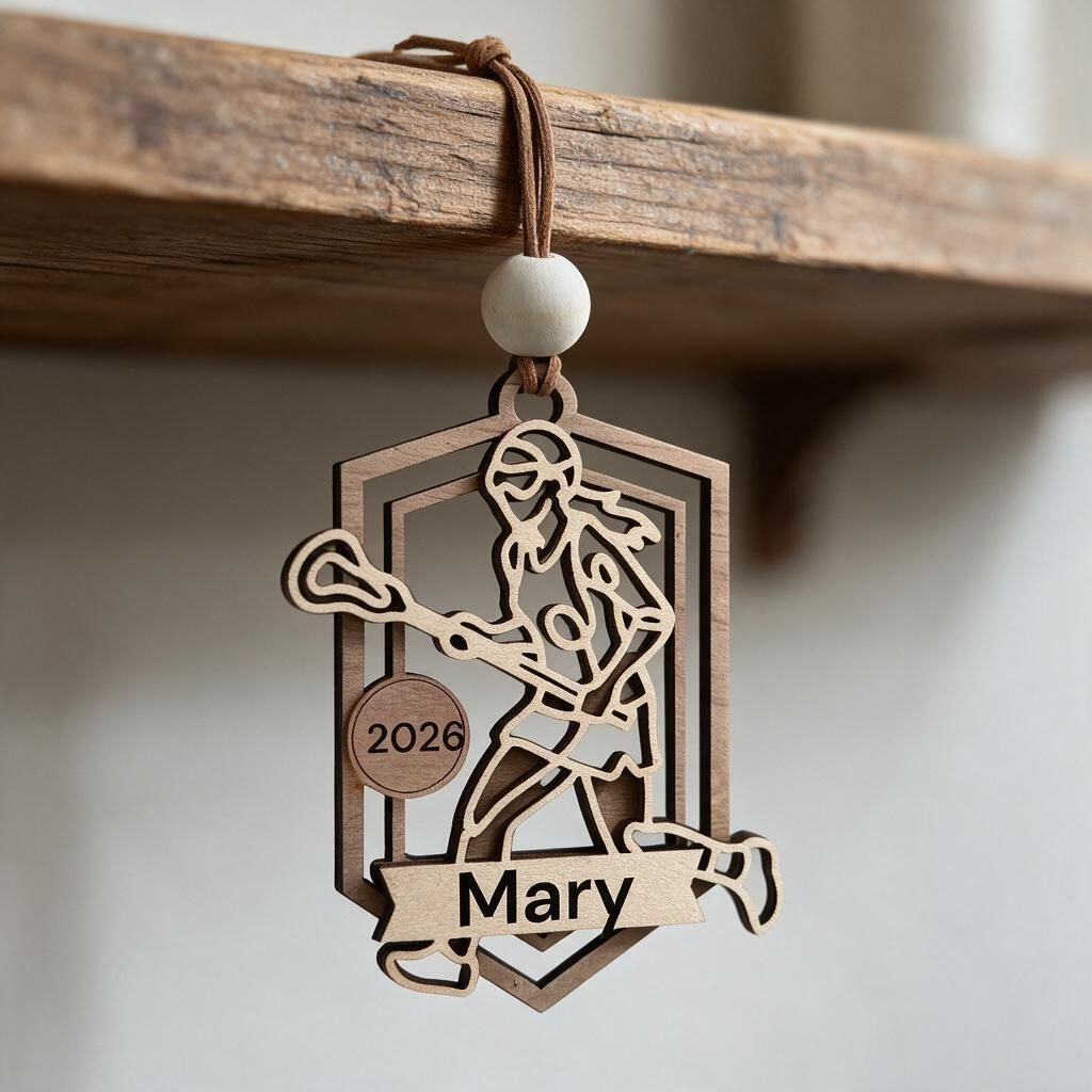 Personalized Lacrosse Ornament