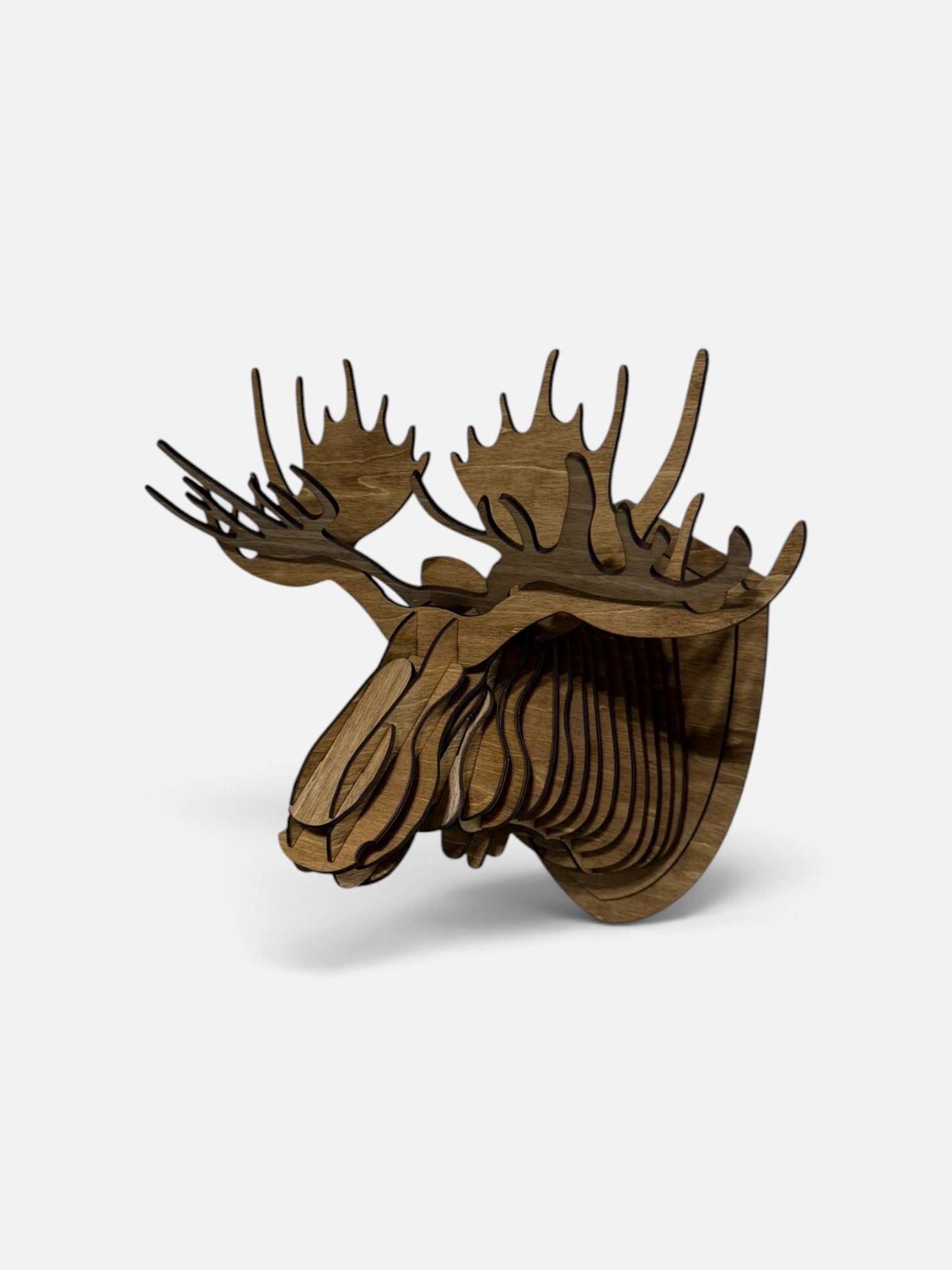 3D Wooden Moose Head Wall Art Kit