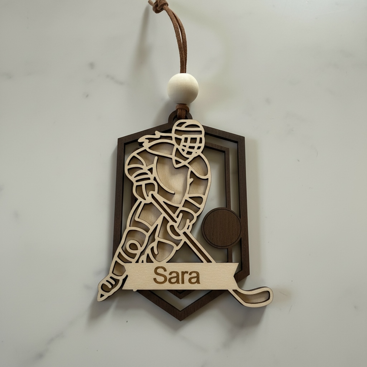 Personalized Hockey Player  Ornament