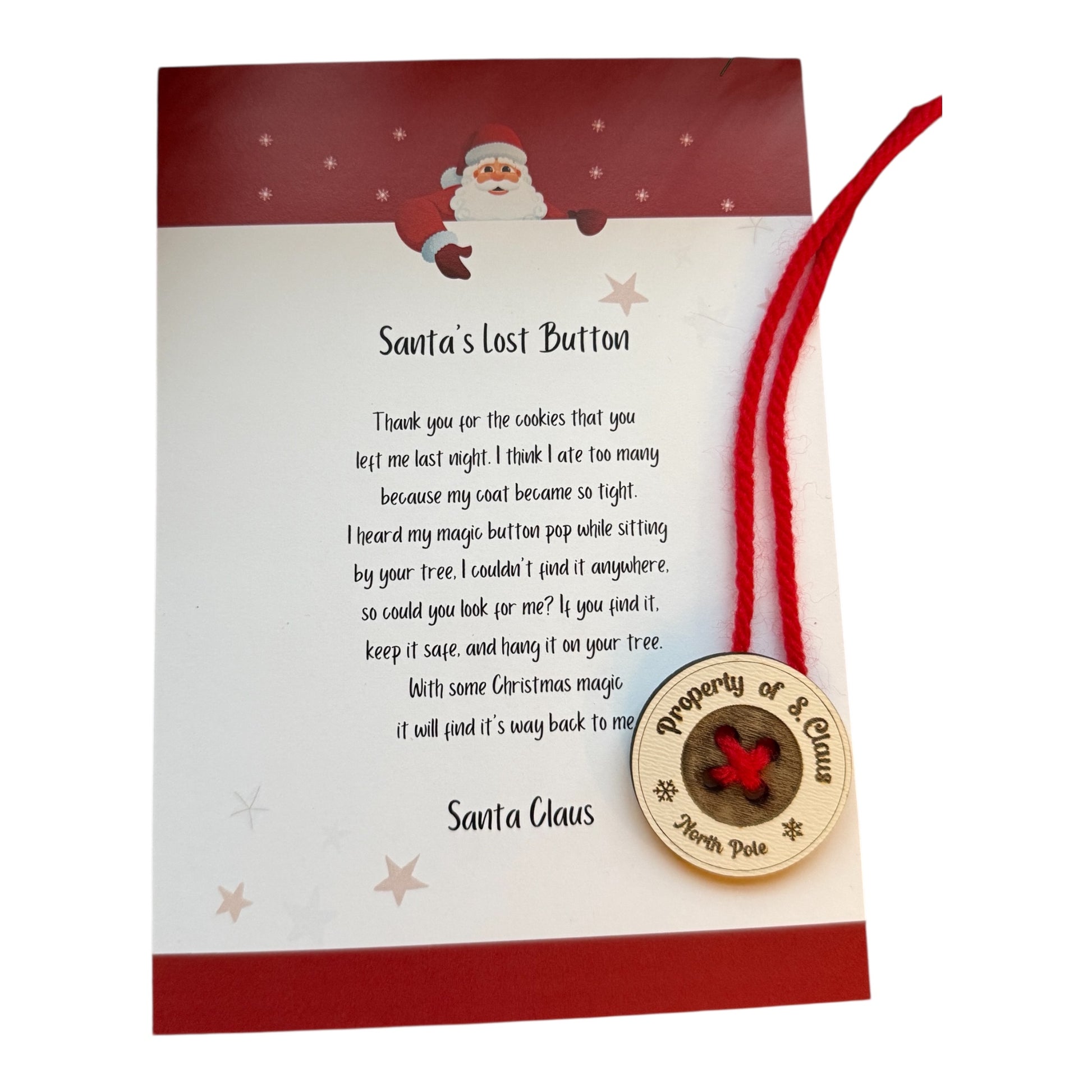 Santa’s Lost Button – Magical Christmas Keepsake by Minnetina