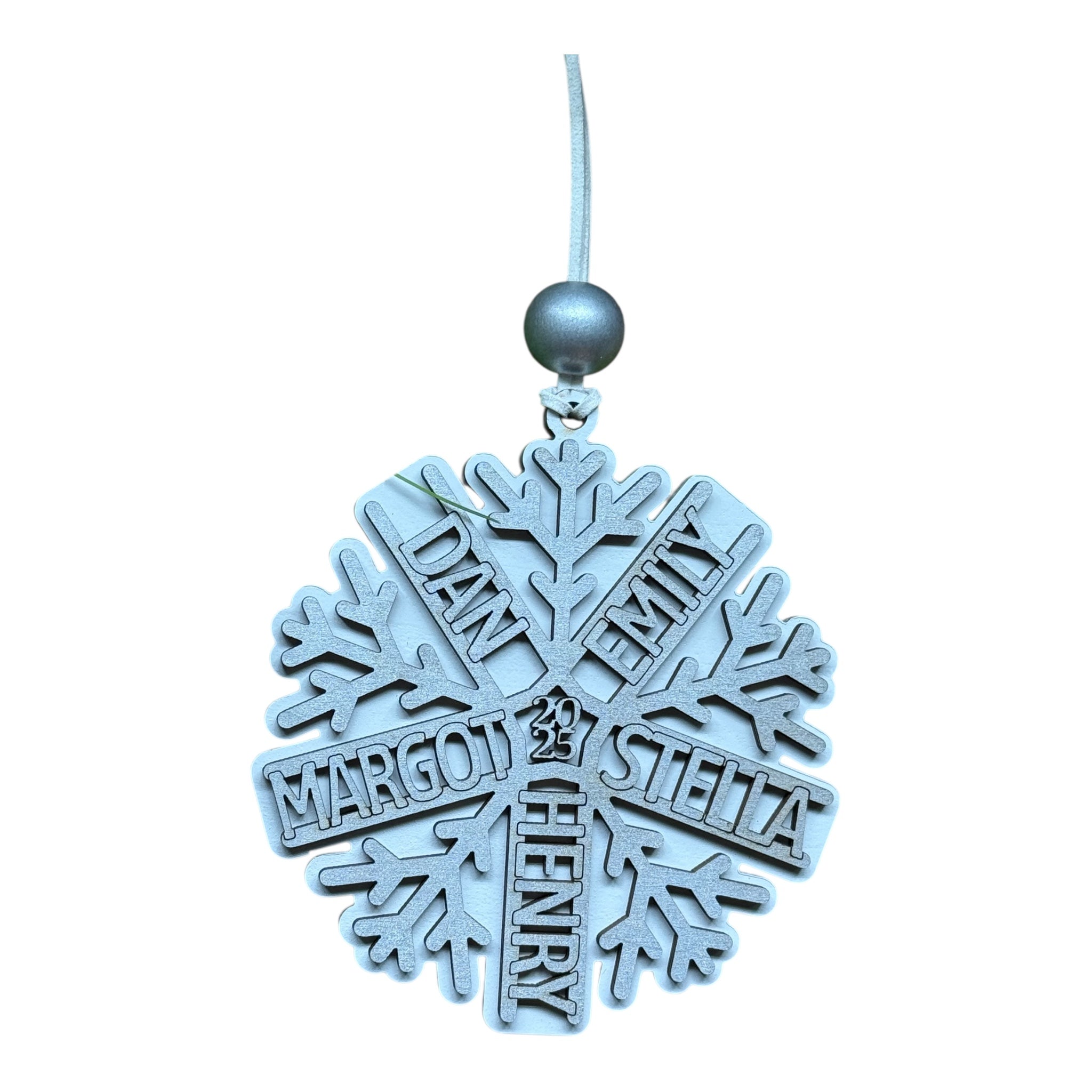 Snowflake Magic – Custom Family Keepsake