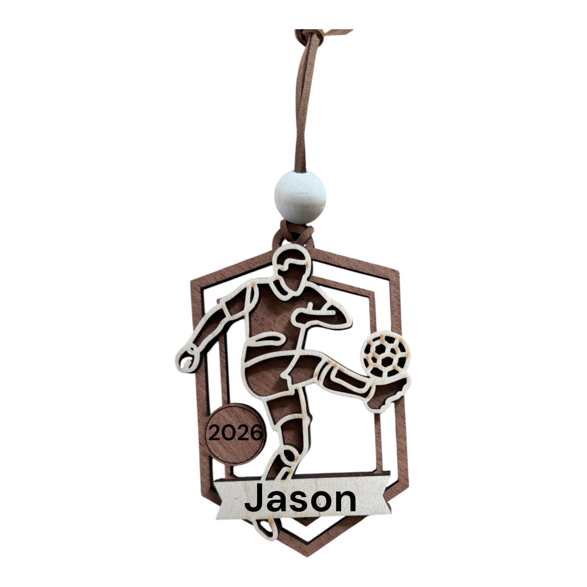 Personalized Soccer Player Ornament