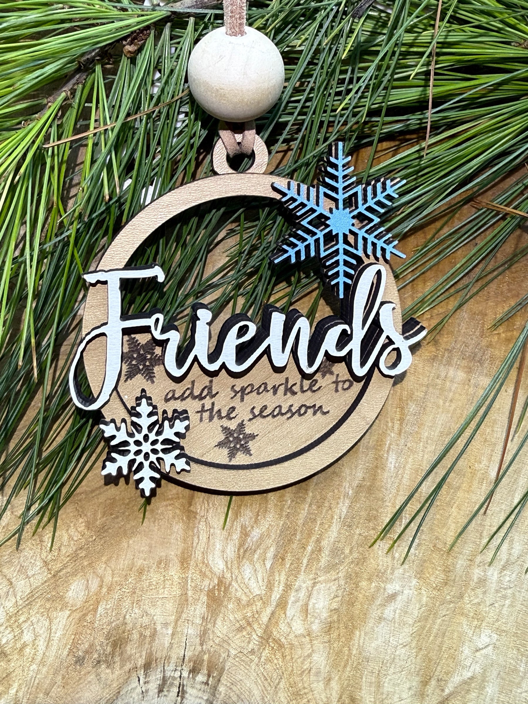 Friends Add Sparkle to the Season Ornament